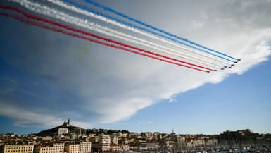 Quelque 150.000 personnes ont assisté à l'arrivée de la flamme olympique à Marseille.