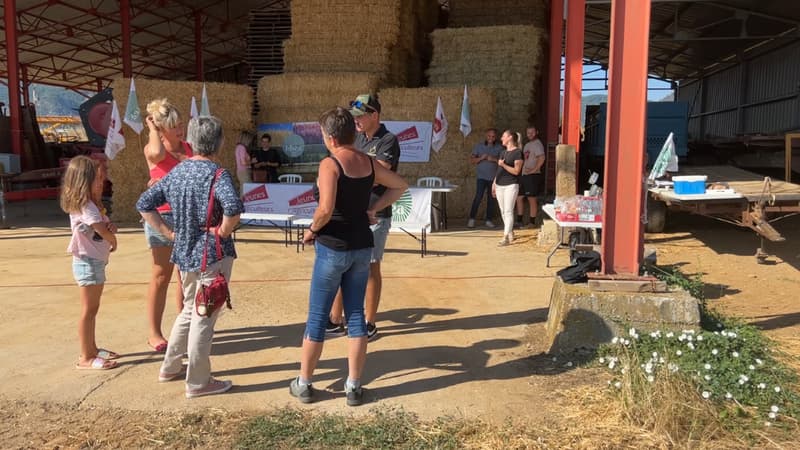 capture d'écran du reportage - "Réunion avec la FDSEA 04 et les JA 04 à Sisteron"