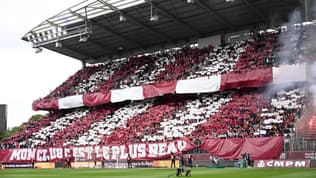 Le stade Saint-Symphorien du FC Metz pour le barrage Ligue 1/Ligue 2, 2 juin 2024