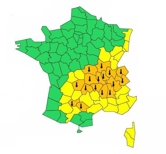 La vigillance orange est maintenue sur le Sud-Est. La vigillance orange est maintenue sur le Sud-Est.