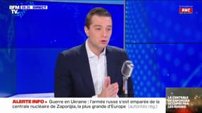 Jordan Bardella sur la guerre en Ukraine: "Le rôle de la France est d'être une puissance autonome vis à vis de la Russie et de l'Otan"