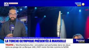Marseille: la torche olympique présentée au parc Chanot