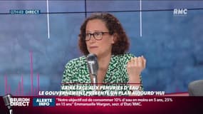 Pénurie d'eau: "On veut multiplier par trois la quantité d’eau réutilisée à partir des eaux de pluies", annonce Emmanuelle Wargon