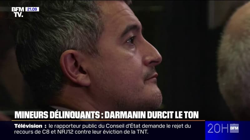 Justice des mineurs: Gérald Darmanin durcit le ton et veut renforcer l'autorité de la justice