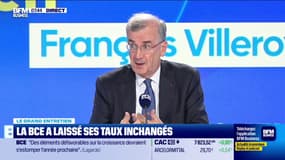"On a réussi à vaincre l'inflation sans provoquer de récession", déclare François Villeroy de Galhau