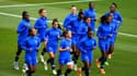 L'équipe de France à l'entraînement le 26 juillet 2022