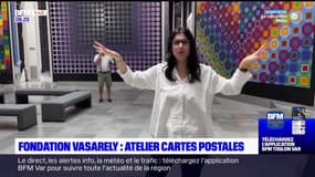 Passions Provence: Fondation Vasarely: Atelier cartes postales