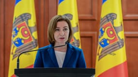 La présidente moldave Maia Sandu, le 28 mars 2023 à Chisinau.