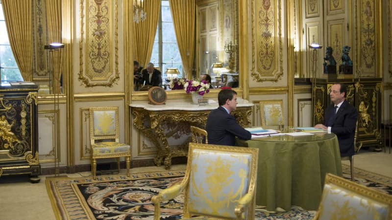 Manuel Valls et François Hollande à l'Elysée.