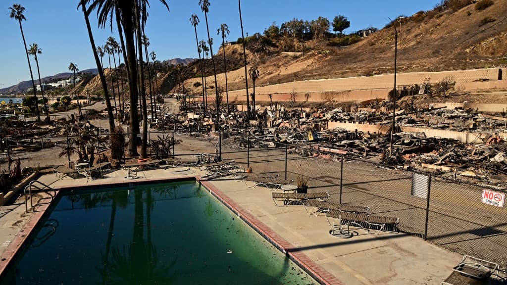 Les conséquences des incendies qui touchent Los Angeles, 13 janvier 2025