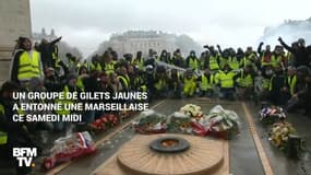 Sur ses murs, au sommet ou en-dessous, l’Arc de Triomphe a été pris d’assaut ce samedi