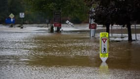 Les conséquences de l'ouragan Hélène en Caroline du Nord, Etats-Unis, le 27 septembre 2024