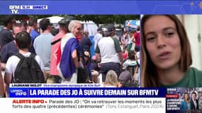 Parade des Champions: "C'est l'occasion pour nous de remettre un dernier pied dans l'ambiance olympique", se réjouit Lauriane Nolot (vice-championne olympique de kitesurf)