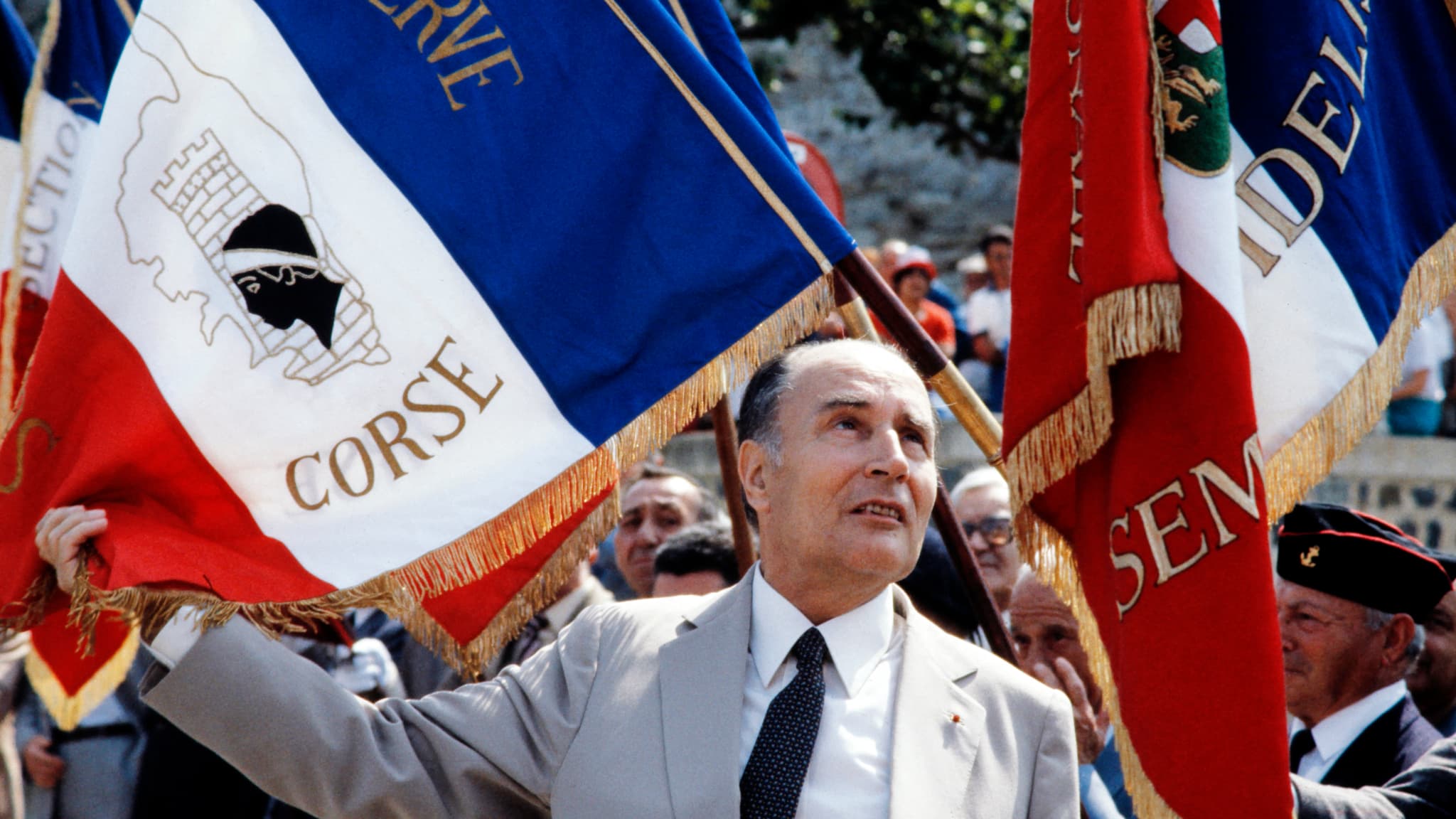 François Mitterrand en juin 1983 à Ajaccio François Mitterrand en juin 1983 à Ajaccio