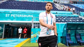 Maciej Rybus avec la Pologne lors de l'Euro en juin 2021