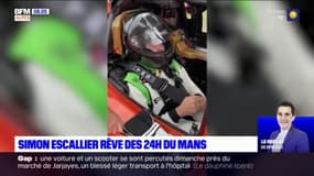 Le pilote Simon Escallier en route vers les 24H du Mans