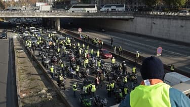 Les gilets jaunes à Paris - Image d'illustration