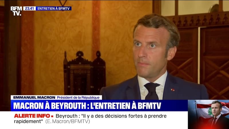 Liban: pour Emmanuel Macron, "la France commettrait une erreur si elle se substituait au pouvoir politique"