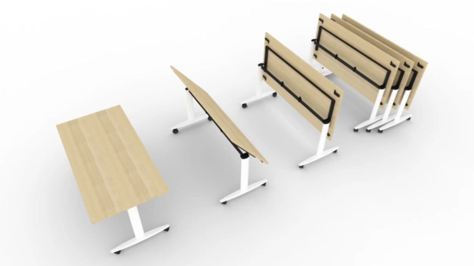 CETTE TABLE EST L'UNE DES PLUS PRATIQUES POUR VOS RÉUNIONS EN ENTREPRISE