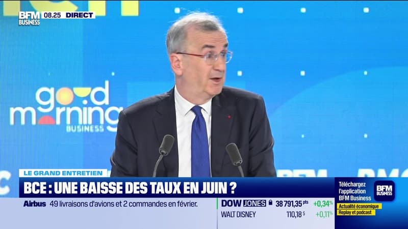 François Villeroy de Galhau (Banque de France) : BCE, une baisse des taux en juin ? - 08/03