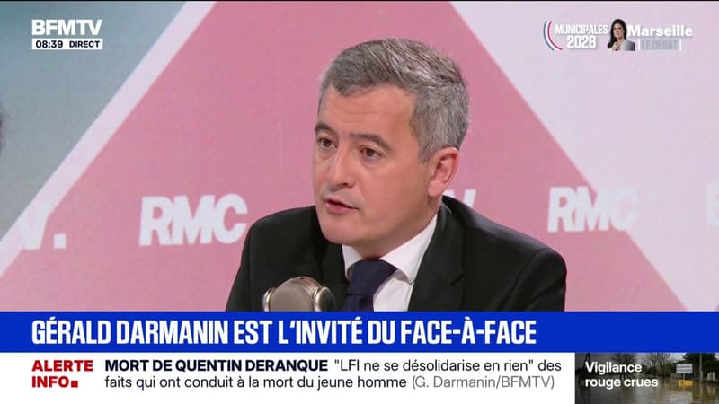 "Je ne mettrai jamais le bulletin LFI dans l'urne", affirme Gérald Darmanin