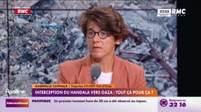 Israël/Gaza: Gabrielle Cathala, députée (LFI) du Val d'Oise qui était à bord du bateau "Handala", défend une "mission très utile, qui permet de ne pas oublier un génocide en plein été"