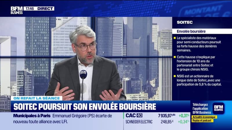 Soitec poursuit son envolée boursière