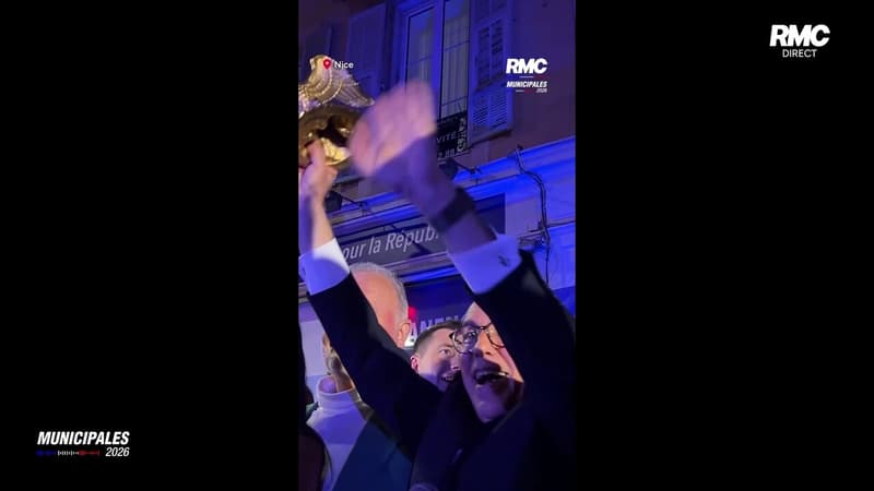 Eric Ciotti célèbre sa victoire à la mairie de Nice