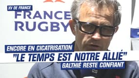 XV de France: "Le temps est notre allié", Galthié cicatrise encore mais reste optimiste