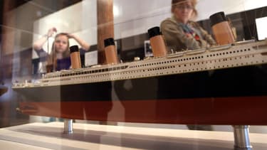 Une maquette du Titanic lors d'une exposition pour le centenaire du naufrage aux Etats-Unis.