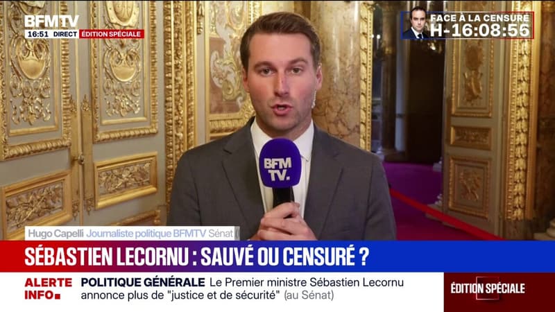 Sébastien Lecornu chahuté par des sénateurs 