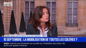 Mouvement "Bloquons tout": "Les Français veulent autre chose, il faut arrêter de les juger, il faut les écouter", explique Sandrine Josso, député (MoDem)