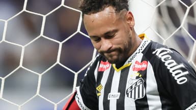 Neymar, le 10 août 2025 avec Santos