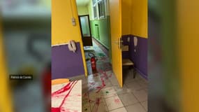Photo des dégradations commises dans les établissements scolaires Brassens Camus et Victoria Lyles à Arlès, publiée le 23 février 2025 par le maire de la ville, Patrick de Carolis. 