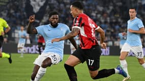 Nuno Tavares sous le maillot de la SS Lazio, face à l'AC Milan, le 1er novembre 2024.