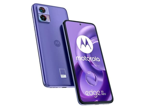 Le Motorola Edge 30 Neo en coloris Very Peri de Pantone