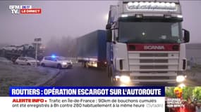 Opération de blocage sur la plateforme logistique de Dourges, près de Lens