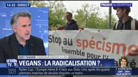 "Il ne faut pas assimiler le véganisme aux éléments les plus radicaux" estime Eddy Fougier, chercheur à l'IRIS