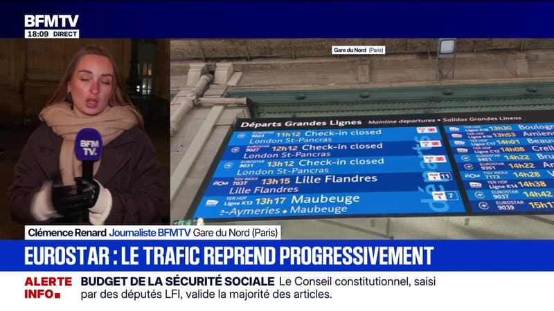 Marschall Truchot : Eurostar, le trafic reprend progressivement - 30/12