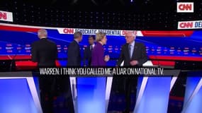 Bernie Sanders et Elizabeth Warren filmés en train de se traiter de menteurs à la fin du dernier débat avant la primaire démocrate