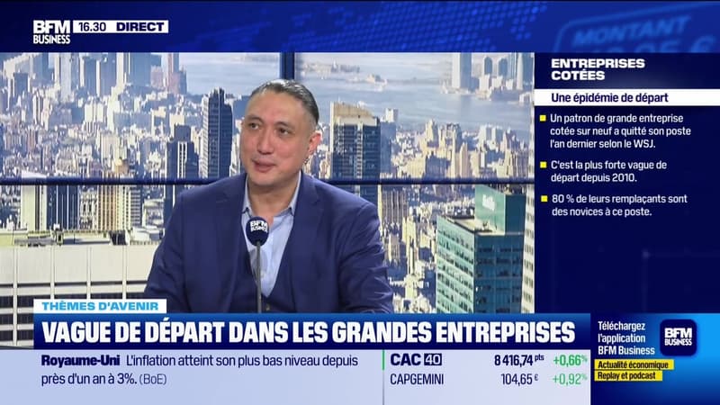 Thème d'avenir : "1 patron sur 9 a quitté le navire l'an dernier, un record" - 18/02
