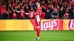 Pierre LEES-MELOU lors de Brest-Leverkusen, le 23/10/2024