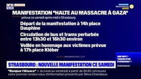 Strasbourg: une nouvelle manifestation pour un cessez-le-feu à Gaza