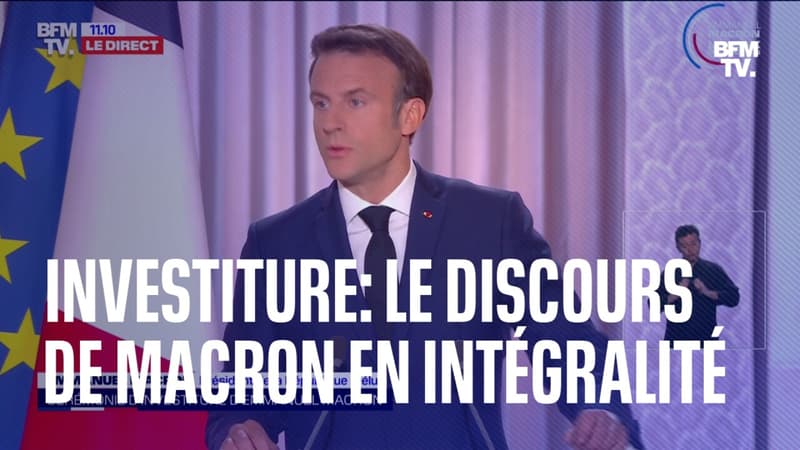 Cérémonie d'investiture: le discours d'Emmanuel Macron en intégralité