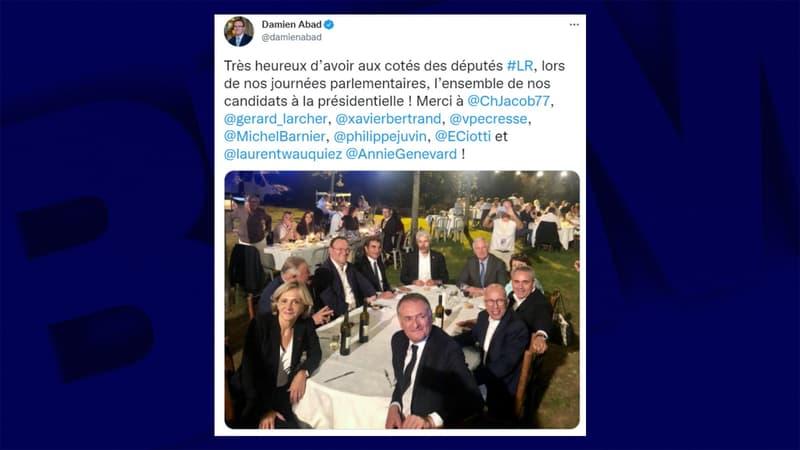 Photo de famille entre candidats de droite à la présidentielle