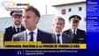 Emmanuel Macron rend hommage aux deux agents pénitentiaires tués il y a un an au péage d'Incarville