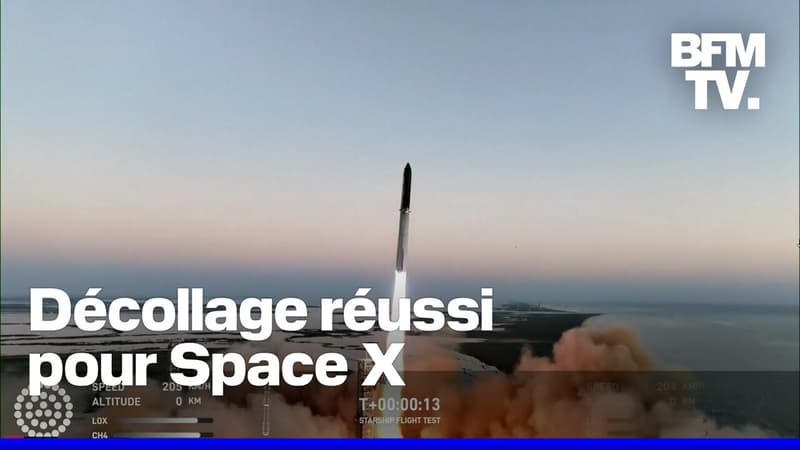 Décollage réussi pour la fusée de Space X, qui s'est élancée pour un vol de 9 minutes dans l'espace