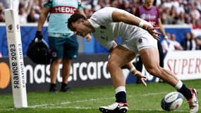 Arundell inscrit un essai lors d'Angleterre-Chili, le 23 septembre 2023.