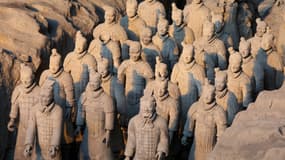 Les célèbres guerriers en argile de la ville chinoise de Xi'an, en janvier 2018