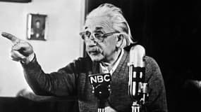 Albert Einstein à Princeton, aux États-Unis, le 14 février 1950.